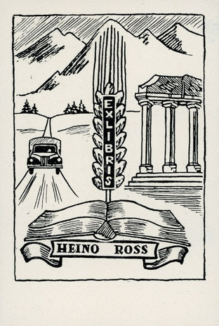 Ex libris Heino Ross 