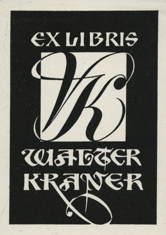 Ex libris Walter Kraner 