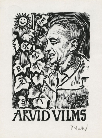 Ex libris Arvid Vilms 