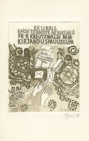 Ex libris ENSV Teaduste Akadeemia Fr. R. Kreutzwaldi nim. Kirjandusmuuseum 
