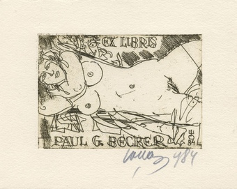 Ex libris Paul G. Becker 