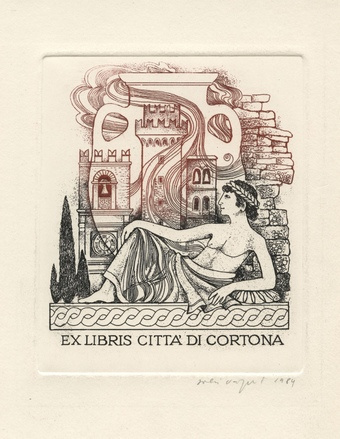 Ex libris città di Cortona 