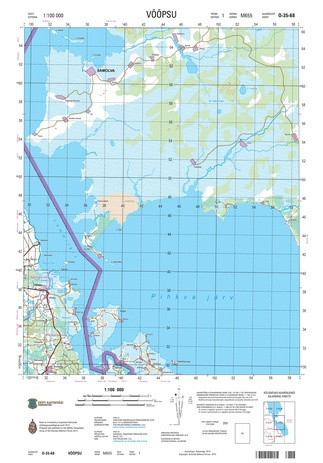 O-35-68 Võõpsu : Eesti = Estonia 1:100 000 