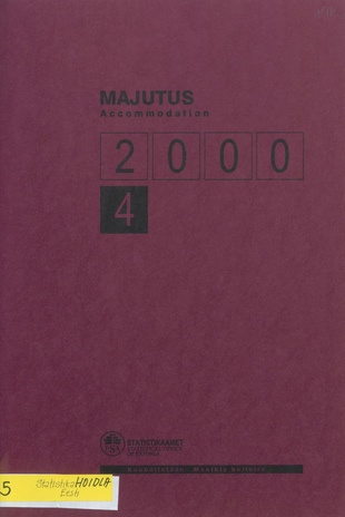 Majutus : kuubülletään = Accommodation : monthly bulletin ; 4 2000-06