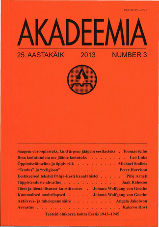 Akadeemia ; 3 (288) 2013-03