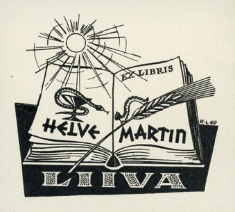 Ex libris Helve Martin Liiva 