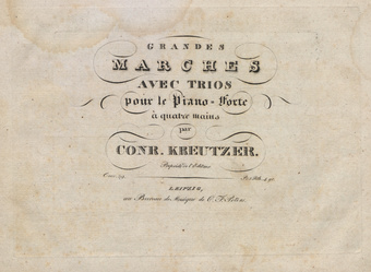 Grandes marches avec trios : pour le piano-forte à quatre mains : oeuv. 39