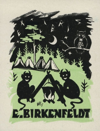 Ex libris E. Birkenfeldt 