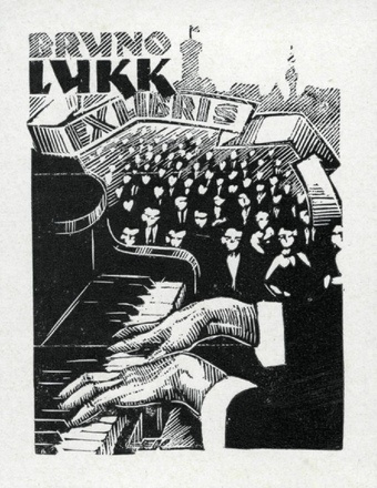 Bruno Lukk ex libris 