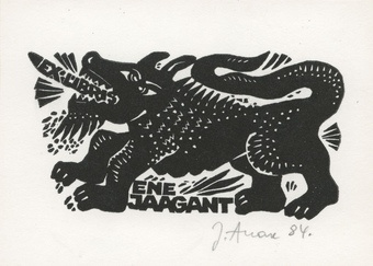 Ene Jaagant ex libris 