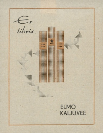 Ex libris Elmo Kaljuvee 