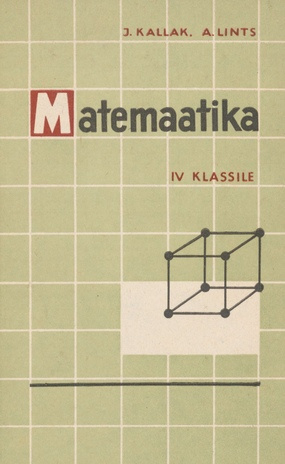 Matemaatika IV klassile