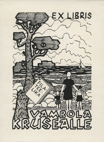 Ex libris Vambola Krusealle 
