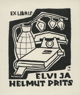 Ex libris Elvi ja Helmut Prits 