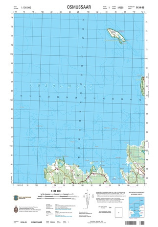 O-34-35 Osmussaar : Eesti = Estonia 1:100 000 