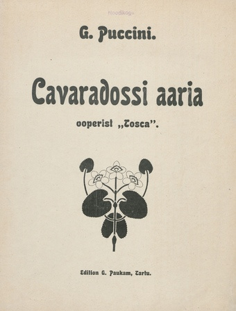 Cavaradossi aaria : ooperist "Tosca" 