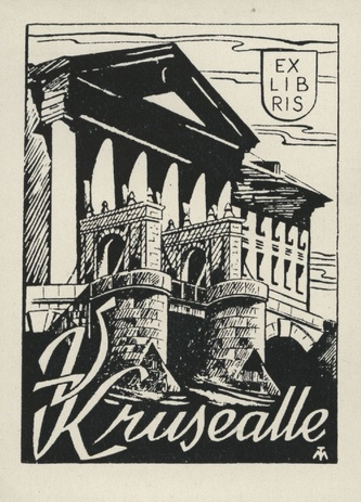 Ex libris V. Krusealle 