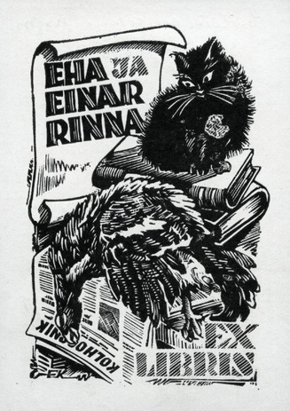 Eha ja Einar Rinna ex libris 