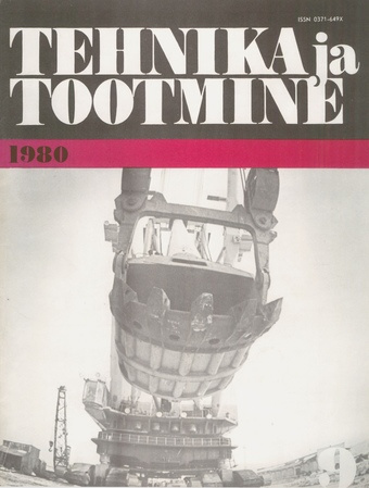 Tehnika ja Tootmine ; 9 1980-09