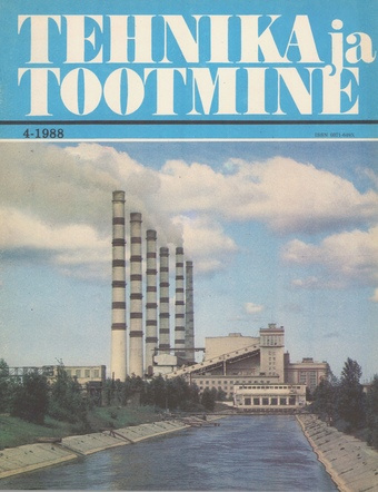 Tehnika ja Tootmine ; 4 1988-04