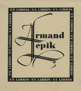 Ex libris Armand Lepik 