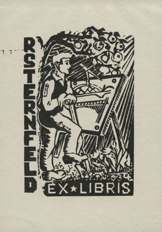 R Sternfeld ex-libris 