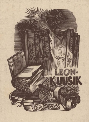 Leon Kuusik ex libris 