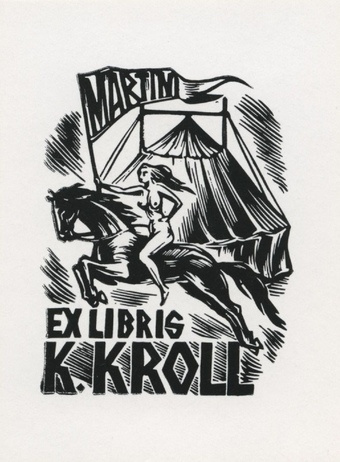 Ex libris K. Kroll 