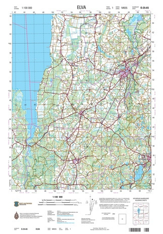 O-35-65 Elva : Eesti = Estonia 1:100 000 