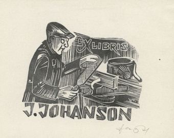 Ex libris J. Johanson 