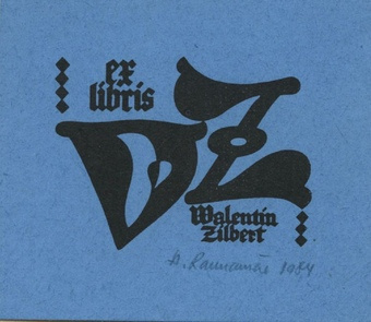 Ex libris Walentin Zilbert 