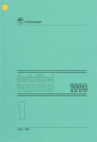 Statistilised vaatlused 1998 1 ; 1998