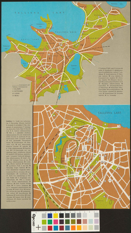 Tallinn. Linnarajoonid ja linnaosad. Kesklinn : skeemid 
