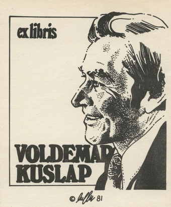 Ex libris Voldemar Kuslap 