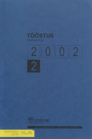 Tööstus : kvartalibülletään  = Industry kvartalibülletään ; 2 2002-10