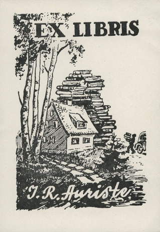 Ex libris J. R. Auriste 