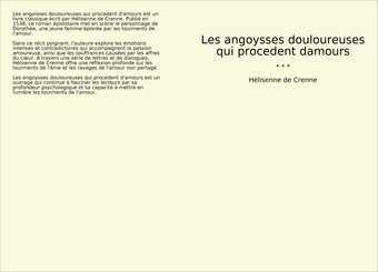 Les angoysses douloureuses qui procedent damours 