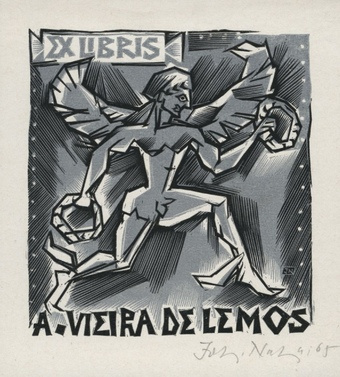 Ex libris A. Vieira de Lemos 