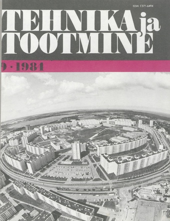 Tehnika ja Tootmine ; 9 1984-09