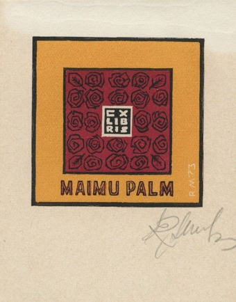 Ex libris Maimu Palm 