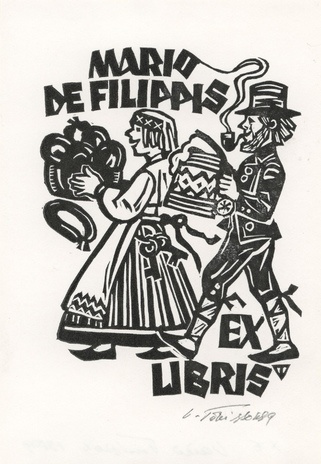 Mario de Filippis ex libris 