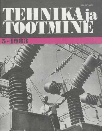 Tehnika ja Tootmine ; 5 1983-05