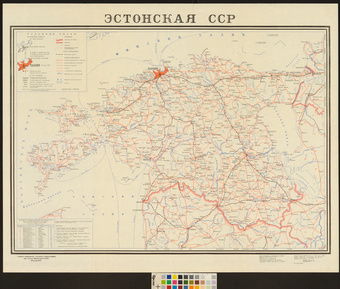 Карта латвийской сср 1944 года