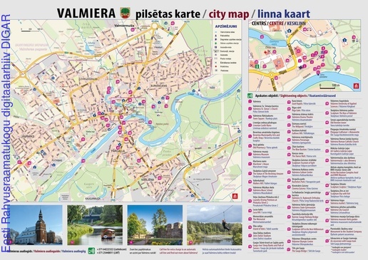 Valmiera : pilsētas karte = city map = linna kaart | Digar viewer