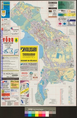 Võru : linnaplaan = town map = Stadtplan | Digar viewer