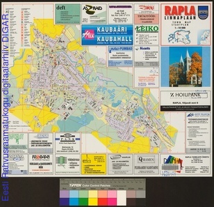 Rapla : linnaplaan = town map = Stadtplan | Digar